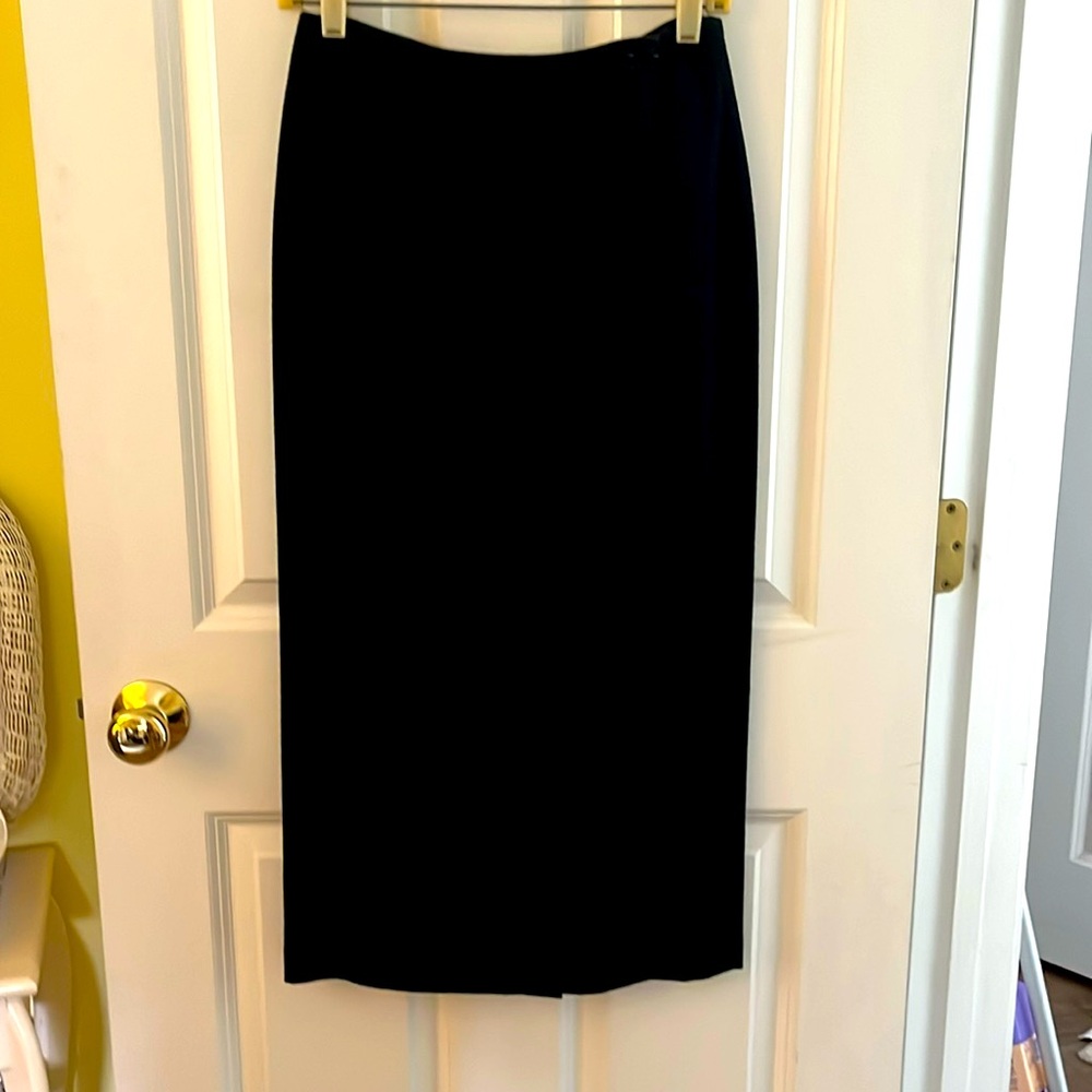 Vintage Wheaton & Katz Wool Wrap Skirt. Size 8 Black